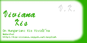 viviana kis business card